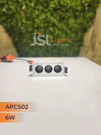 APRA AP CS02 6W Black Linea Recessed COB Spotlight - 6W, 4000K, Black