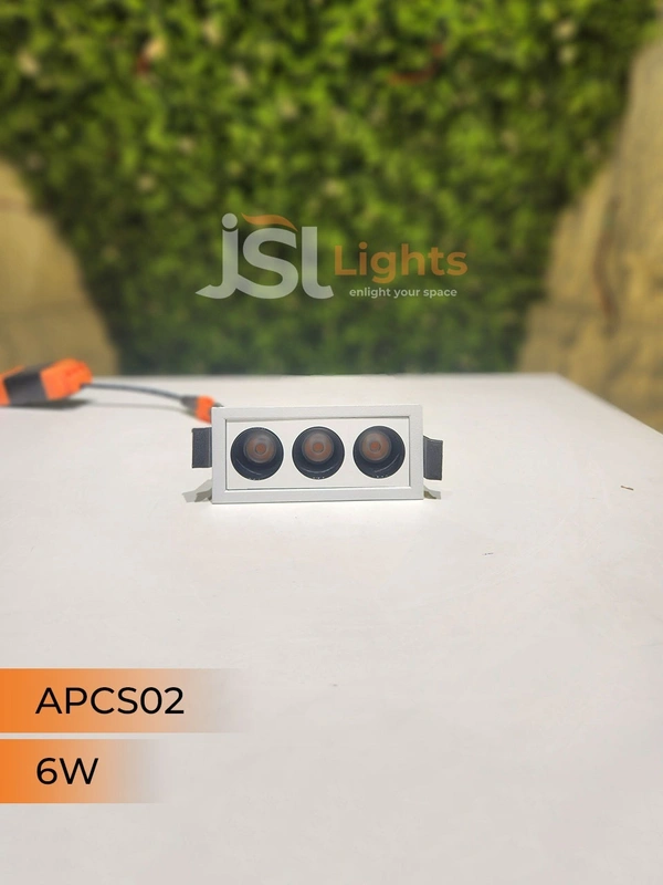 APRA AP CS02 6W Black Linea Recessed COB Spotlight - 6W, 4000K, Black