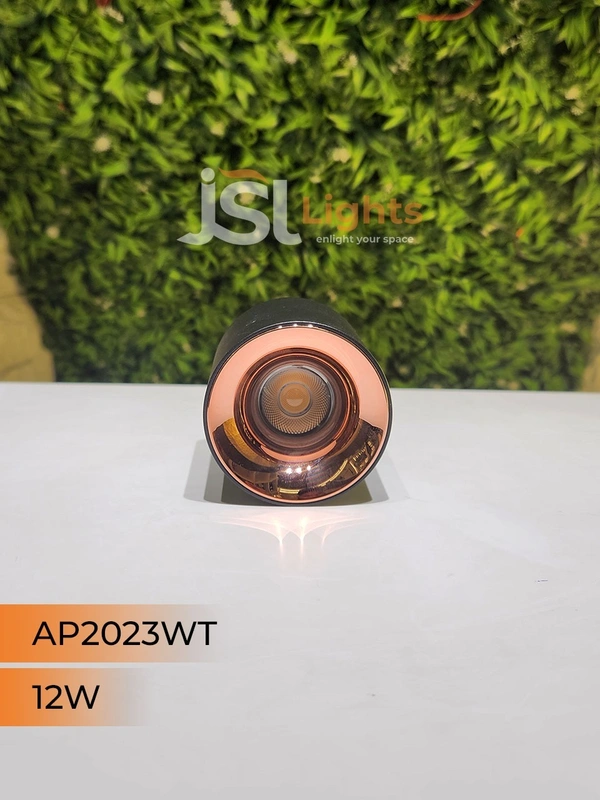APRA AP 2023WT 12W Black RG Round Surface Cylindrical Light - 12W, 4000K, Black RG