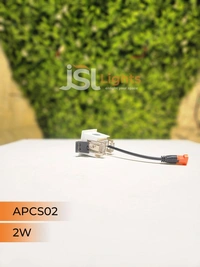 APRA AP CS02 2W  White Linea Recessed COB Spotlight - 2W, 3000K, White