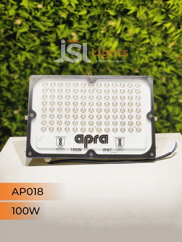APRA AP018 100W Waterproof Outdoor LED Flood Light - 100W, 3000K