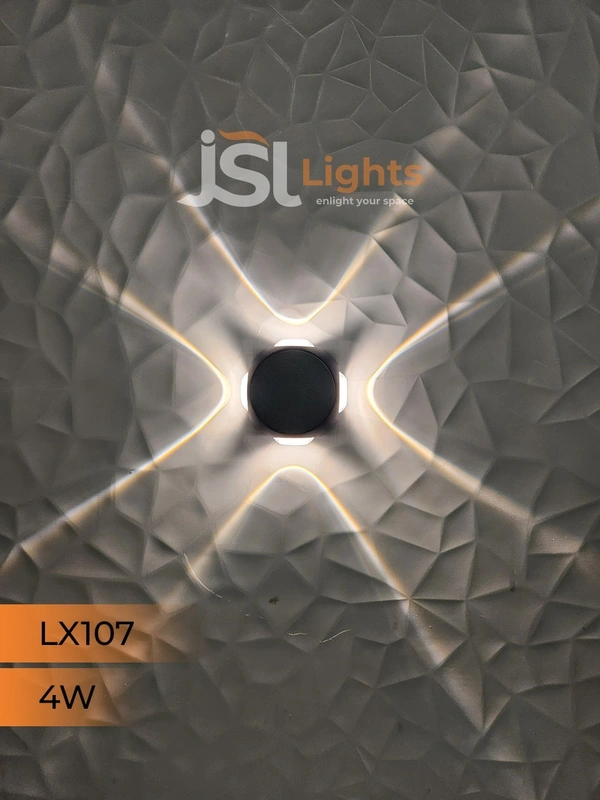 LX 107 4W 4Way Wall Decorative Light UP Down Wall Light - 4W