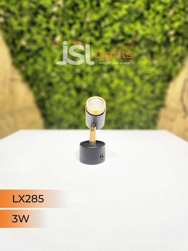 LX 285 3W Black GD Surface Wall Cob Focus Light - 3W