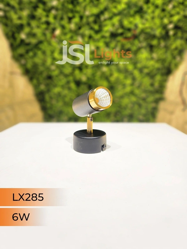 LX 285 6W Black GD Surface Wall Cob Focus Light - 6W