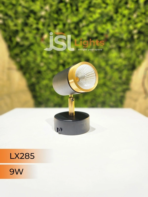LX 285 9W Black GD Surface Wall Cob Focus Light - 9W