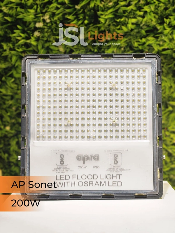 APRA AP SONET LED Flood Lights (Driver Model) 50W–200W | Waterproof Outdoor Lighting by JSL Lights – 2-Year Warranty - 200W, 3000K