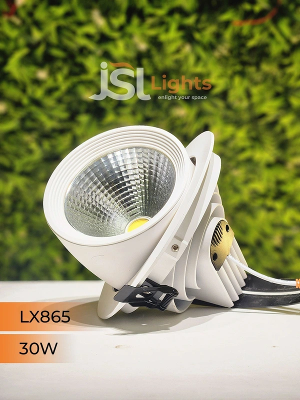LX 865 30W Round Zoom Deep Recessed COB Downlight - 30W, 4000K