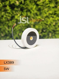 LX 389 5W White Striker Round Surface Light - 5W, 3000K