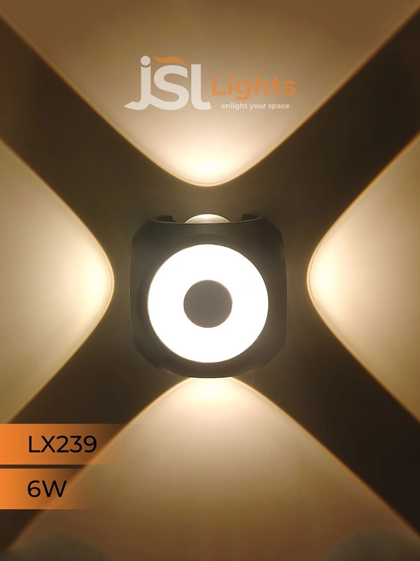 LX 239 6W Up Down Outdoor Wall Light