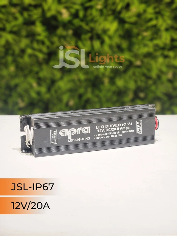 JSL 12V IP67 Led Strip Constant Current Driver - 20Amp