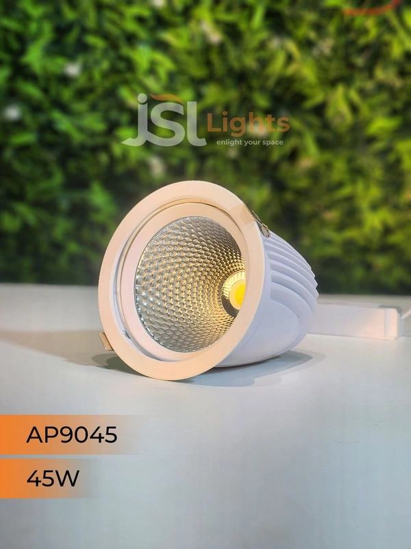 APRA 9045 45W Round Deep Recessed COB Downlight - 45W, 4000K