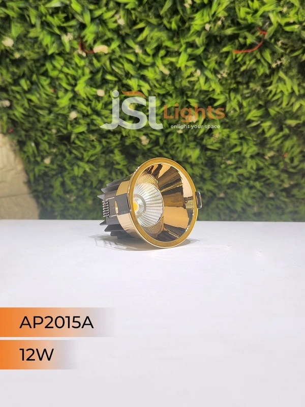 APRA AP 2015A 12W Champagne Gold Recessed COB Downlight - 12W, 3000K