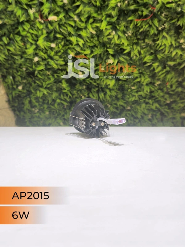 APRA AP 2015 7W Black Deep Recessed COB Downlight - 7W, 3000K, Black