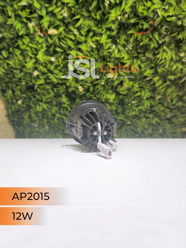 APRA AP 2015 12W Black Deep Recessed COB Downlight - 12W, 4000K, Black