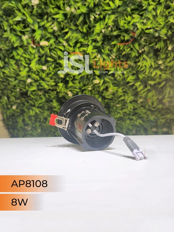 APRA 8108 8W Deep Recessed COB Pop Up Downlight - 8W, 3000K, Black