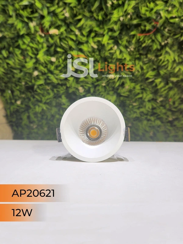 APRA AP20621 12W White Body Recessed COB Downlight - 12W, 4000K, White