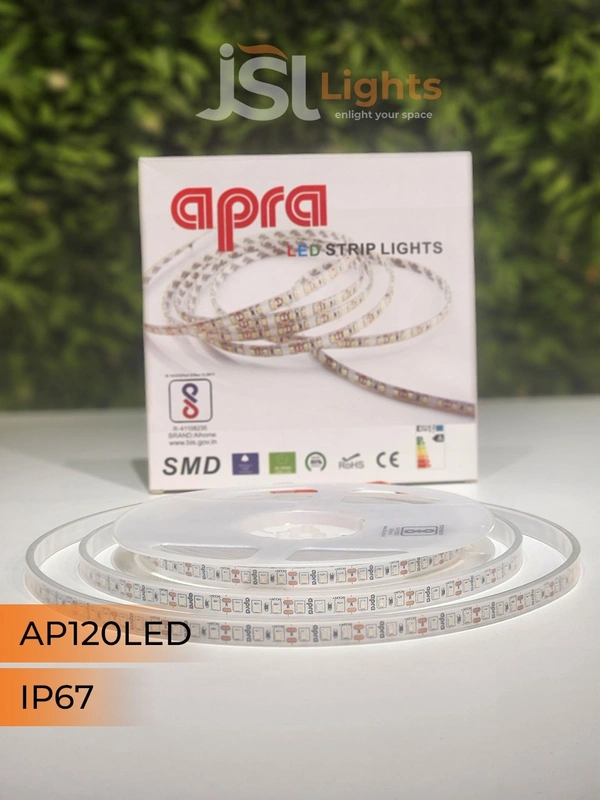 APRA 12V 2835 120Led IP67 Strip Light 5Mt Pack - 120LED, NW