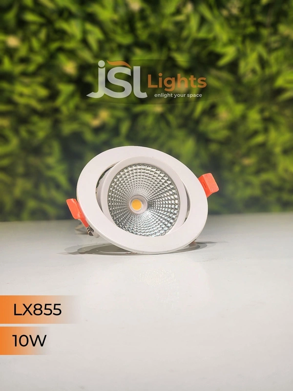 LX 855 10W Round Deep Recessed COB Downlight - 10W, 6000K