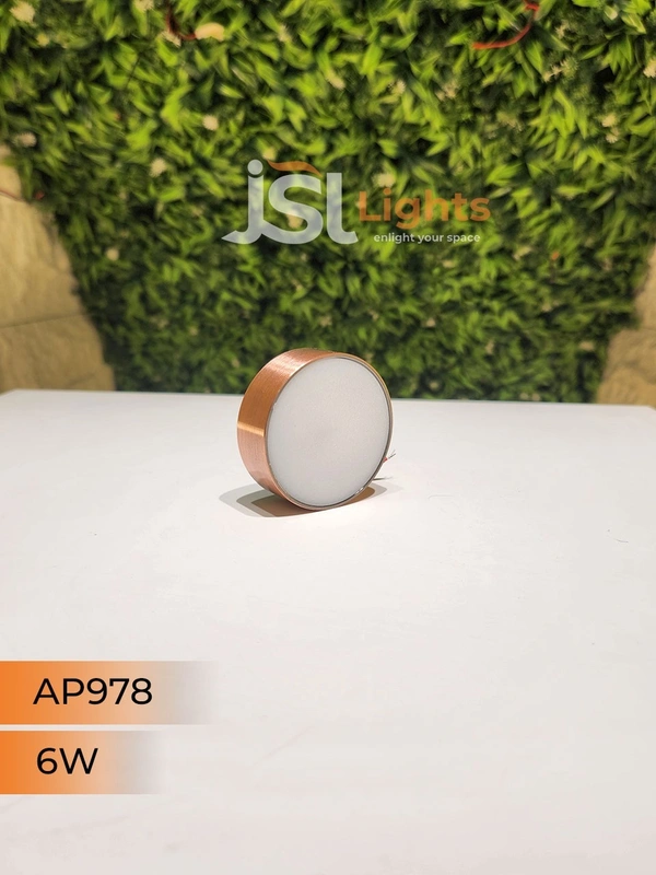 APRA  AP978 6W Round Surface  Diffuser  Panel Light - 6W, 4000K, CP