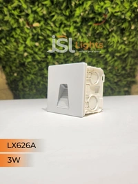 LX 626A 3W Square White  Foot Led Light - 3W, 3000K, White