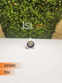 LX 092 3W Round Surface Cylinder Light - 3W, 3000K, White