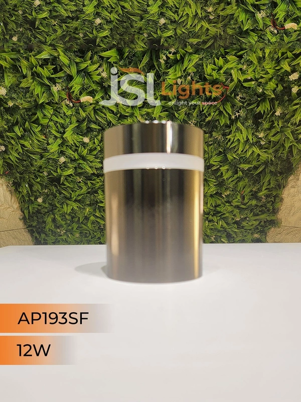 APRA AP193 12W Round PB Surface Cylinder Light - 12W, 3000K, PB