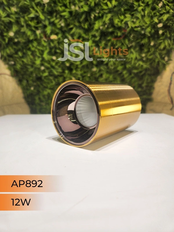 APRA AP892 12W Round GD Surface Cylinder Light - 12W, 4000K, GD