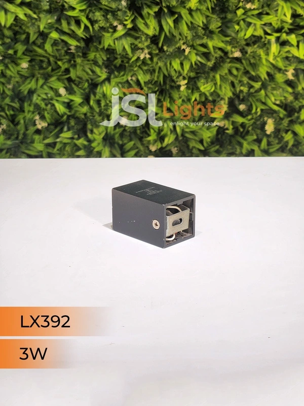LX392 3W Square Black RG Surface Cylinder Light - 3W, 3000K, SQ