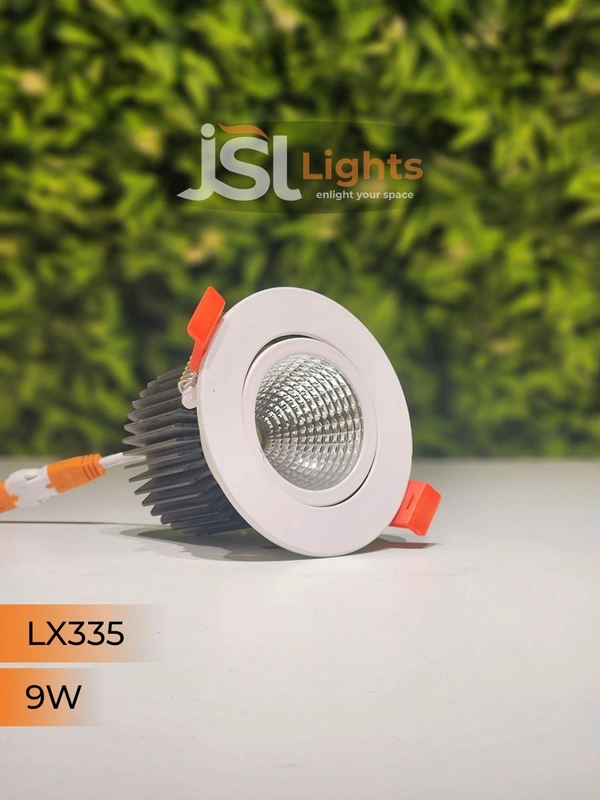  LX LX 335 6W & 9W COB LED Downlight – Perfect for Bedroom, Small Showroom, Interior & Parking Lighting | Energy Efficient Focus Light - 9W, 4000K