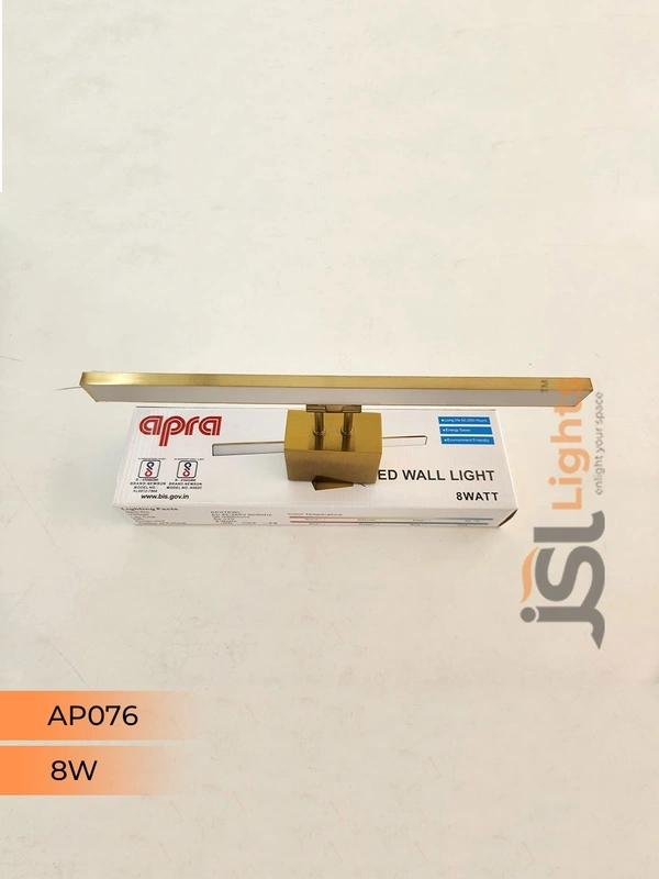 APRA AP076 8W GD Wall Mirror Light - 8W, GD