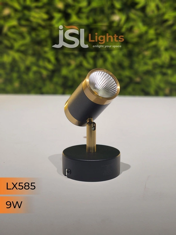 LX 585 9W Black GD Surface Wall Cob Focus Light - 9W