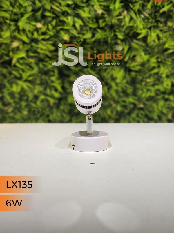 LX 135 6W LED Wall Spotlight White Body - 6W, 4000K, White