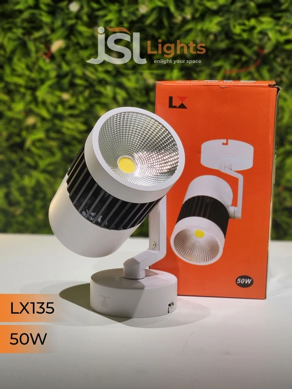 LX 135 50W LED Wall Spotlight White Body - 50W, 6000K, White