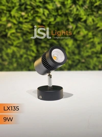 LX 135 9W LED Wall Spotlight Black Body - 9W, 4000K, Black
