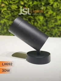 LX 692 30W LED Wall Spotlight Black Body - 30W, 4000K, Black