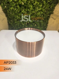 APRA AP2033 24W Round Surface Diffuser Panel Light - 24W, 4000K, Red Bronze