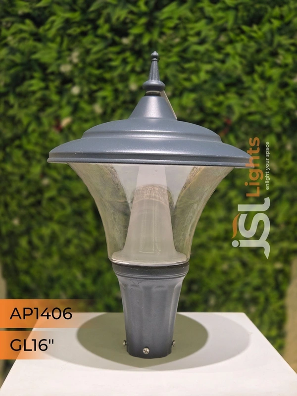 JSL 1406 20W 16" Round Pillar Post Gate Light - Gate Light 16"