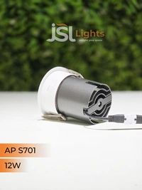 APRA S 701 12W PKW PB Round Deep Recessed COB Downlight - 12W, 4000K
