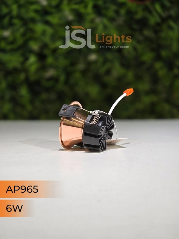 APRA 965 6W RG Round Deep Recessed COB Downlight - 6W, 4000K, RG