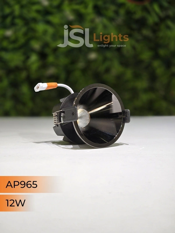 APRA 965 12W PB Round Deep Recessed COB Downlight - 12W, 4000K, PB