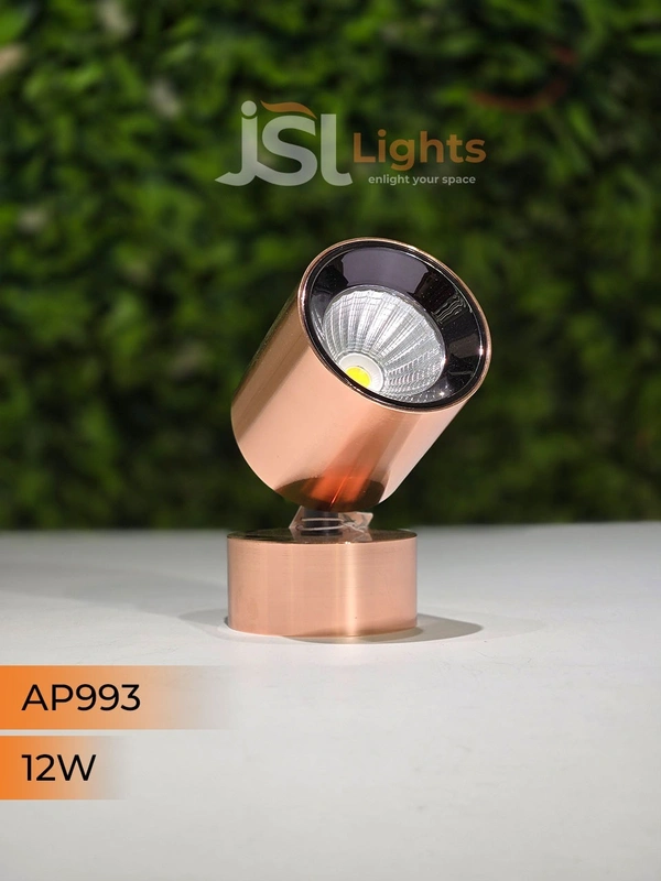 APRA Buy 993 12W LED Wall Focus Light – Rose Gold | Warm White 3000K Surface Mount - 12W, Rose Gold (RG)
