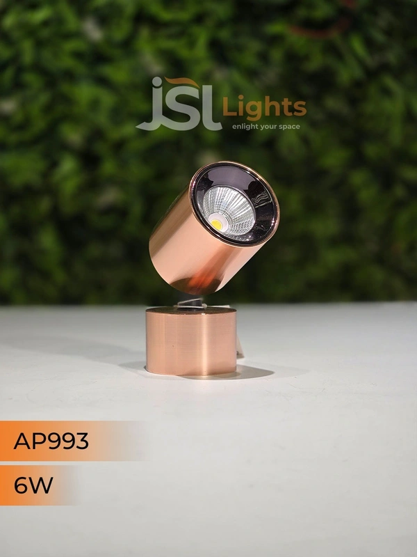 APRA Buy 993 6W LED Wall Focus Light – Rose Gold | Warm White 3000K Surface Mount - 6W, Rose Gold (RG)