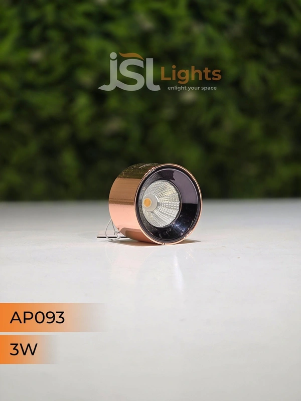 APRA 093 3W RG Round Surface Cylindrical Light - 3W, 3000K