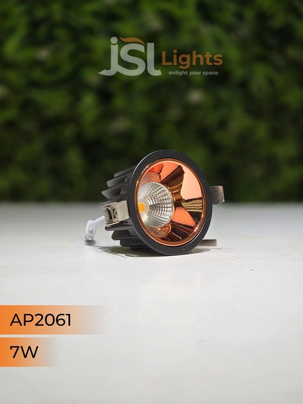 APRA 2061 7W Black RG Deep Recessed COB Downlight  - 7W, 4000K