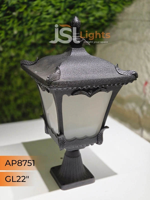 JSL8157 22 Inches Black Body Outdoor Gate light