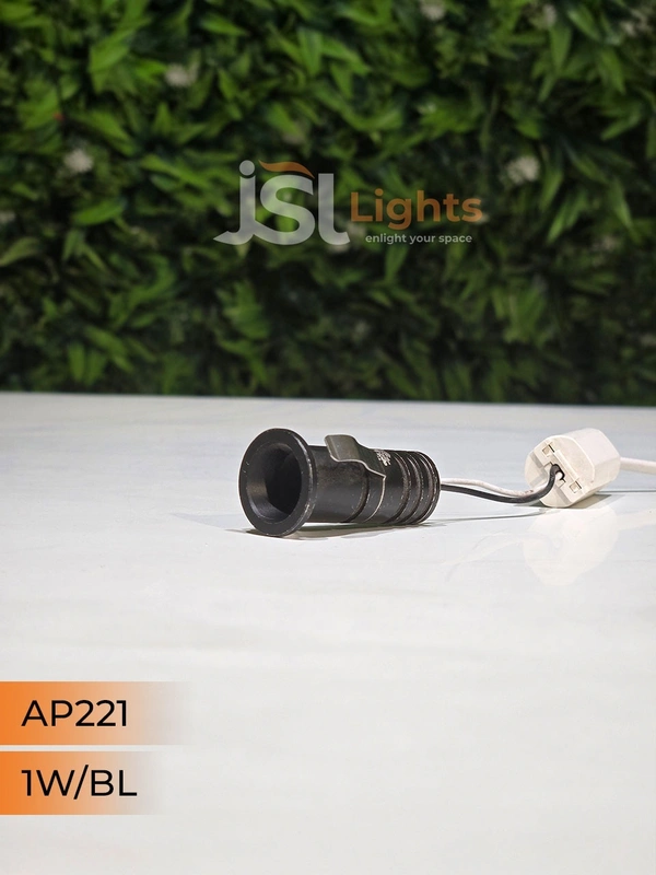 APRA  221 1W Black Deep Recessed COB Downlight - WW, BK BK