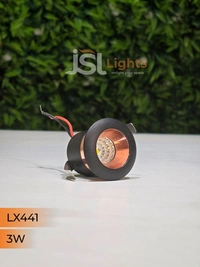 LX 441 3W Black RG Deep Recessed COB Downlight - 3W, 4000K, BK RG