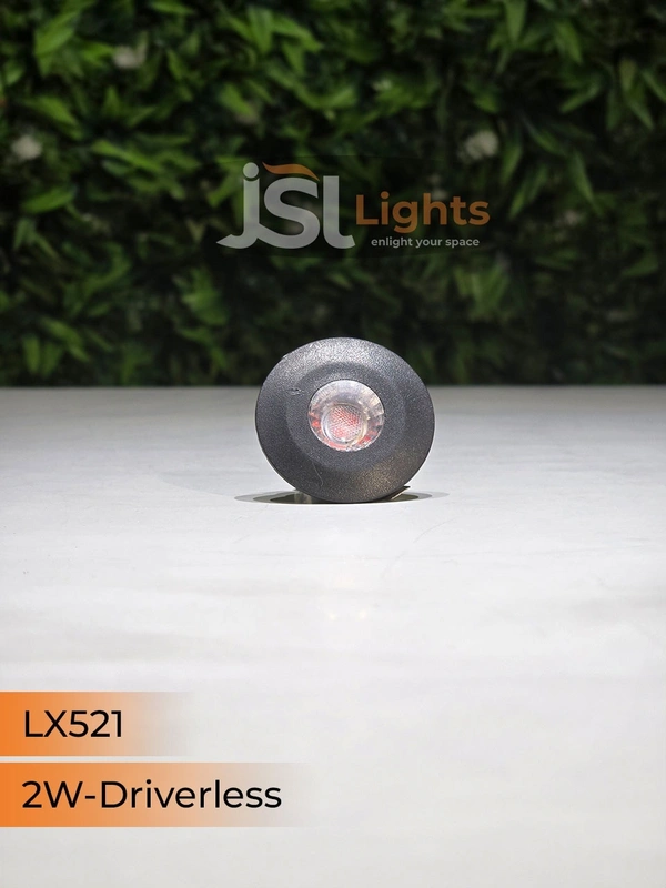 LX 521 2W Black Deep Recessed COB Downlight - 3000K, Black