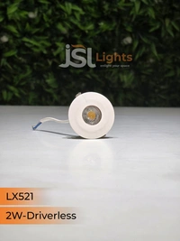 LX 521 2W White Deep Recessed COB Downlight - 6000K, White