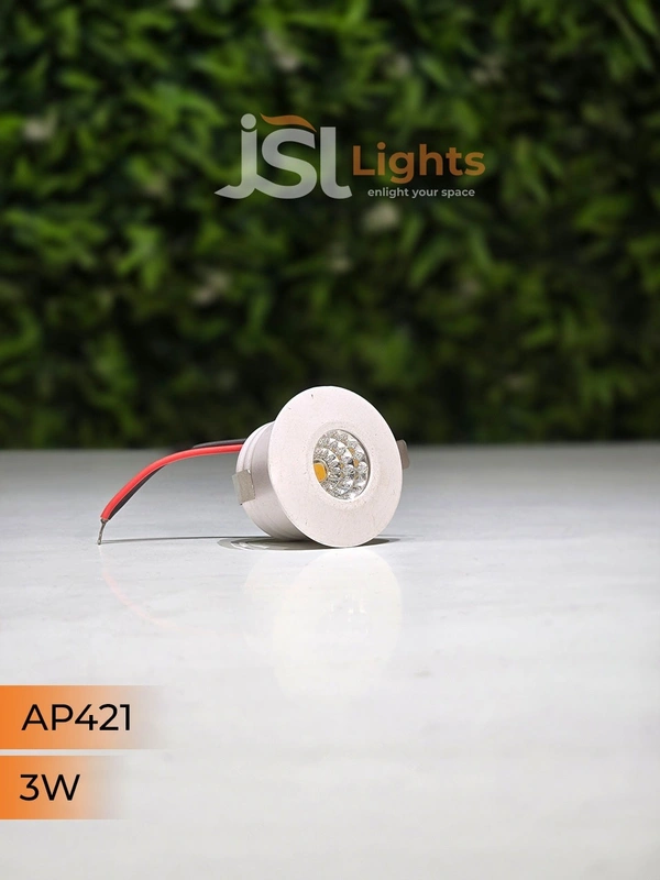 APRA  421 3W White Deep Recessed COB Downlight - 3W, 6000K